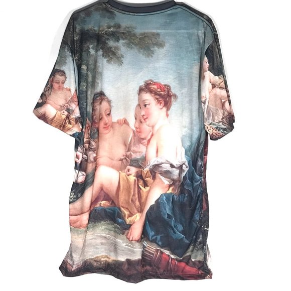 Victorian Painting Shirt Handmade NWT XL Baroque Size Extra Large Unisex Rococo - Picture 2 of 6